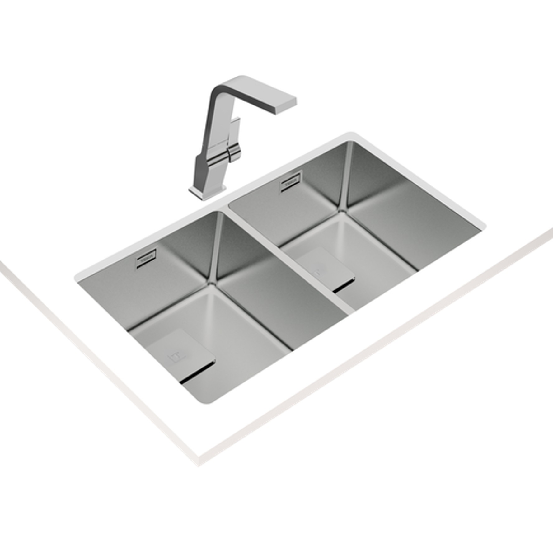 LAVADERO TEKA FLEXLINEA 2B RS1 TRIPLE INSTALACION 74 X 44 CM - 4