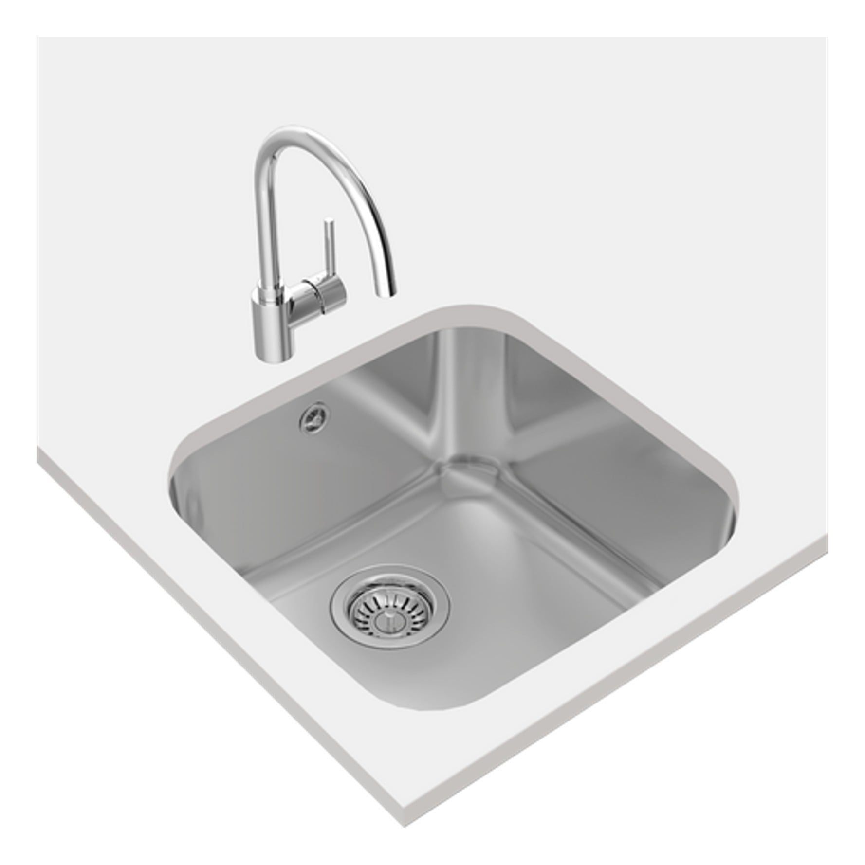 LAVADERO TEKA BE 40.40.20 C/R 43.5 X 43.5 CM - 5