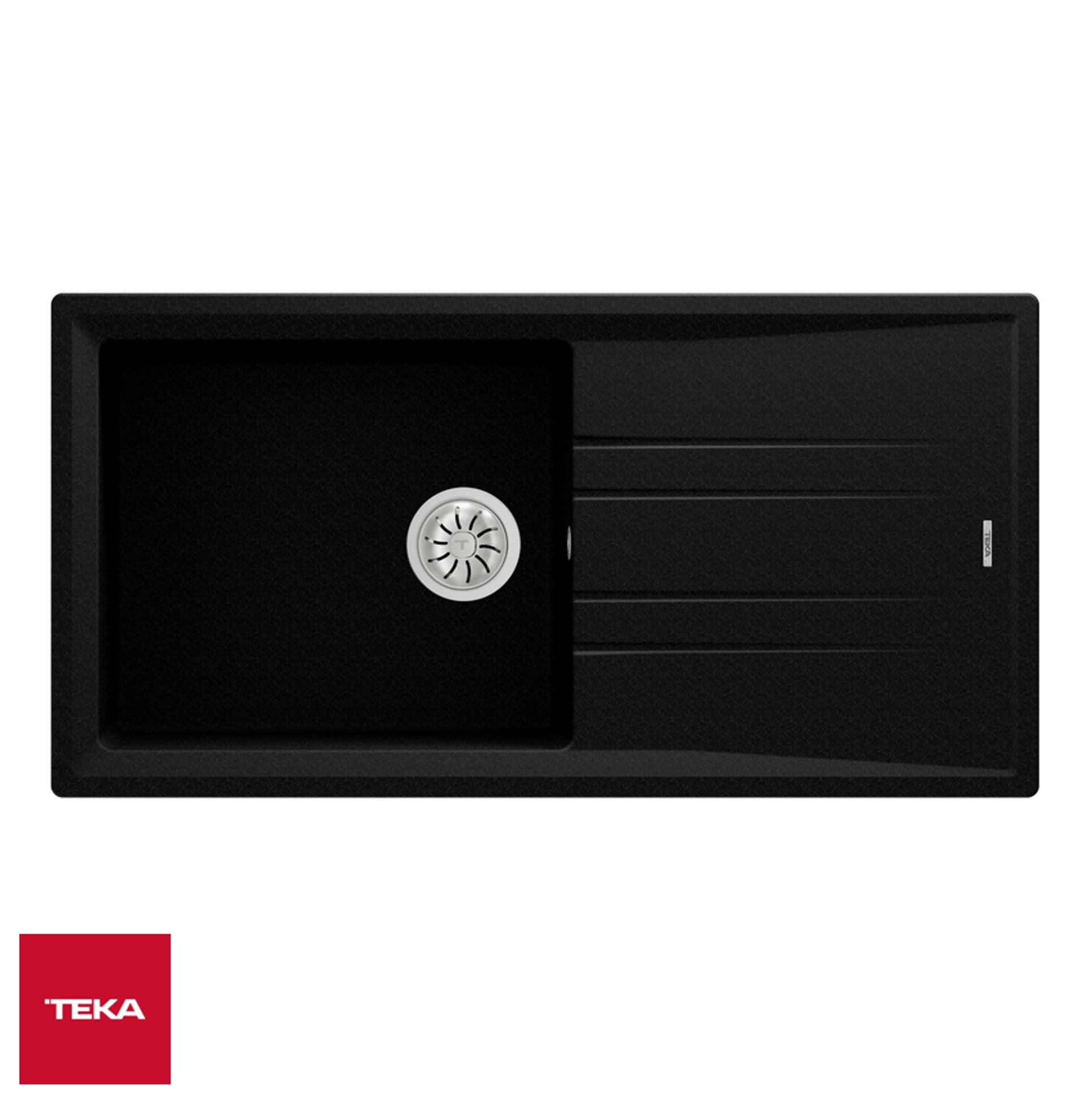 LAVADERO TEKA STONE 60 TEGRANIT+ L-TG METALLIC BLACK 100 X 51 CM - 1