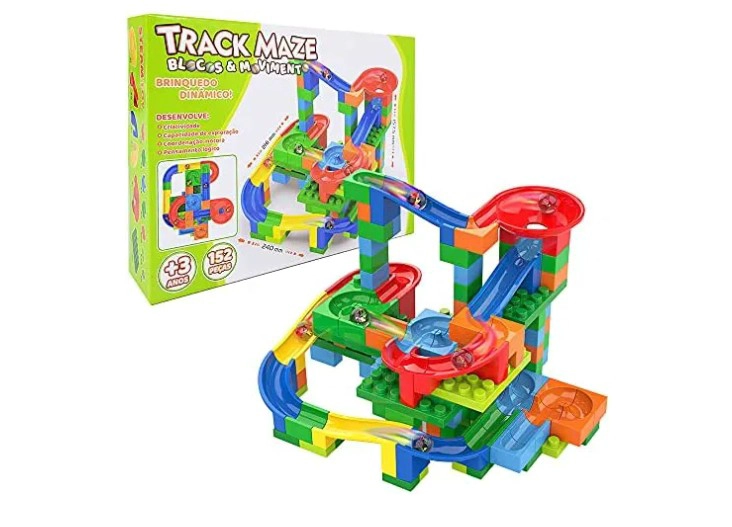 JUEGO LABERINTO DE CONSTRUCCIÓN TRACK MAZE 152 PCS - 1
