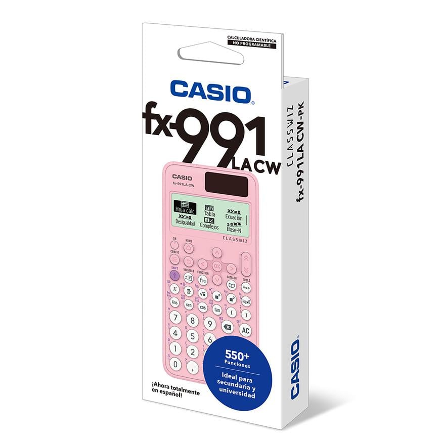 CALCULADORA CIENTÍFICA CASIO CLASSWIZ FX-991LA CW PK - ROSADO - 1