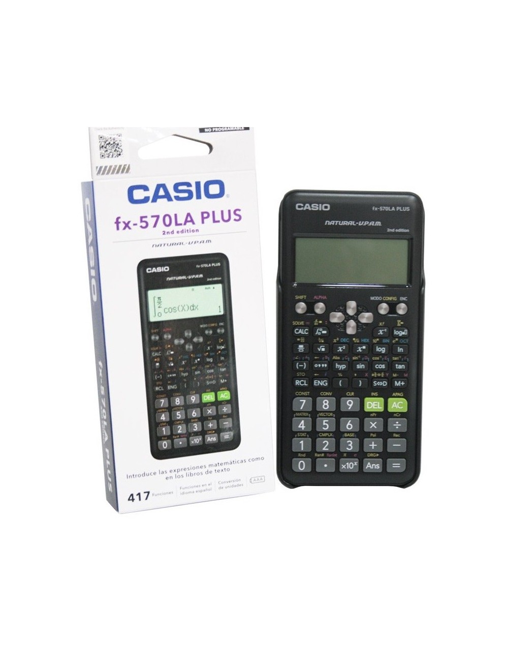 CALCULADORA CASIO FX-570LA PLUS CIENTIFICA 417 FUNCIONES - 1