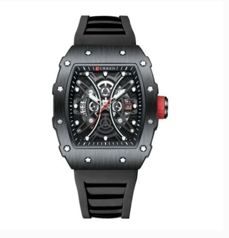 RELOJ 8438 DEPORTIVO ELEGANTE, HOMBRE CUARZO SILICONA - 1