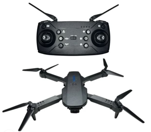 DRON E88 4K WIFI CONTROL REMOTO GIRO 360 PLEGABLE - 1