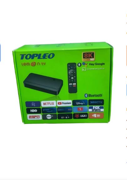 TV BOX 8K UHD TOPLEO COMANDO DE VOZ NEGRO - 1