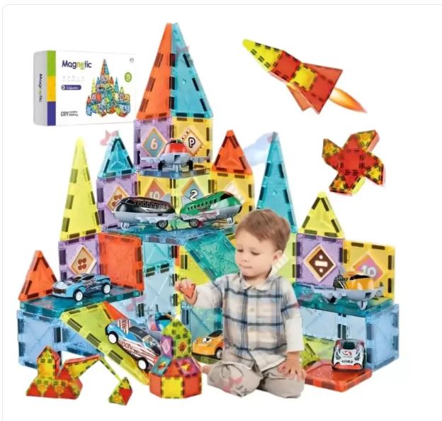 BLOQUES IMANTADOS 94 PIEZAS MAGNETIC KIDS - 1