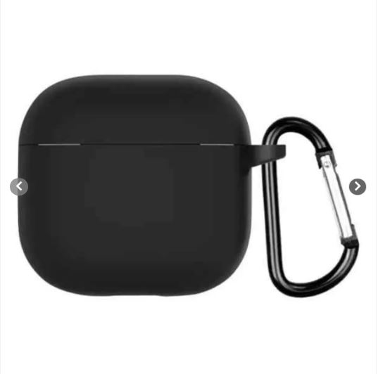 FUNDA DE SILICONA PARA AUDÍFONOS SAMSUNG BUDS 3 PRO NEGRO - 1