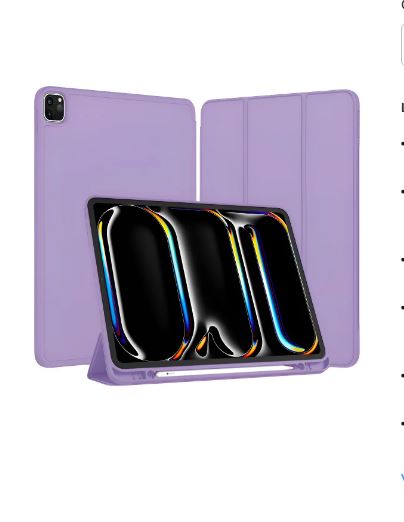 FUNDA IPAD PRO 11 DE SILICONA LILA - 1
