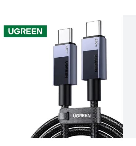 CABLE DE CARGA RÁPIDA UGREEN USB-C A USB-C (SERIE 5) - 1