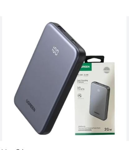 UGREEN POWER BANK DE 10000 MAH (MODELO DE CARGA RÁPIDA BIDIRECCIONAL DE 20 W - 1