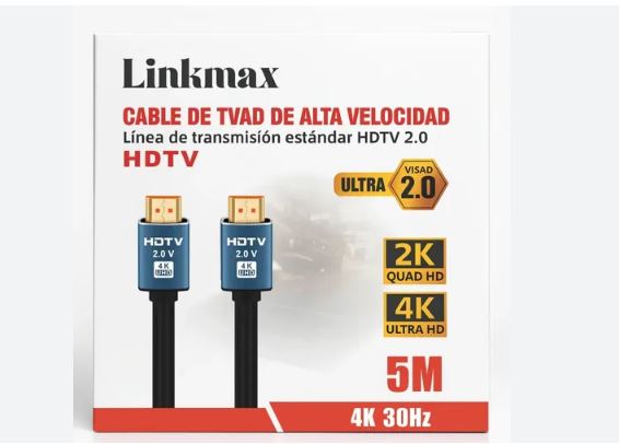 CABLE DE TRANSMISIÓN ESTÁNDAR HDTV 2.0 (HDMI) DE LA MARCA LINKMAX - 1