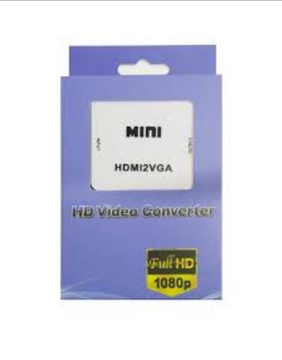CONVERTIDOR MINI HDMI A VGA, DISEÑADO PARA TRANSFORMAR SEÑALES DE VIDEO DIGITALES A ANALÓGICAS - 1