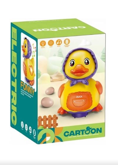 ROBOT PATO GALLINA PONE HUEVOS INTERACTIVO JUGUETE - 1