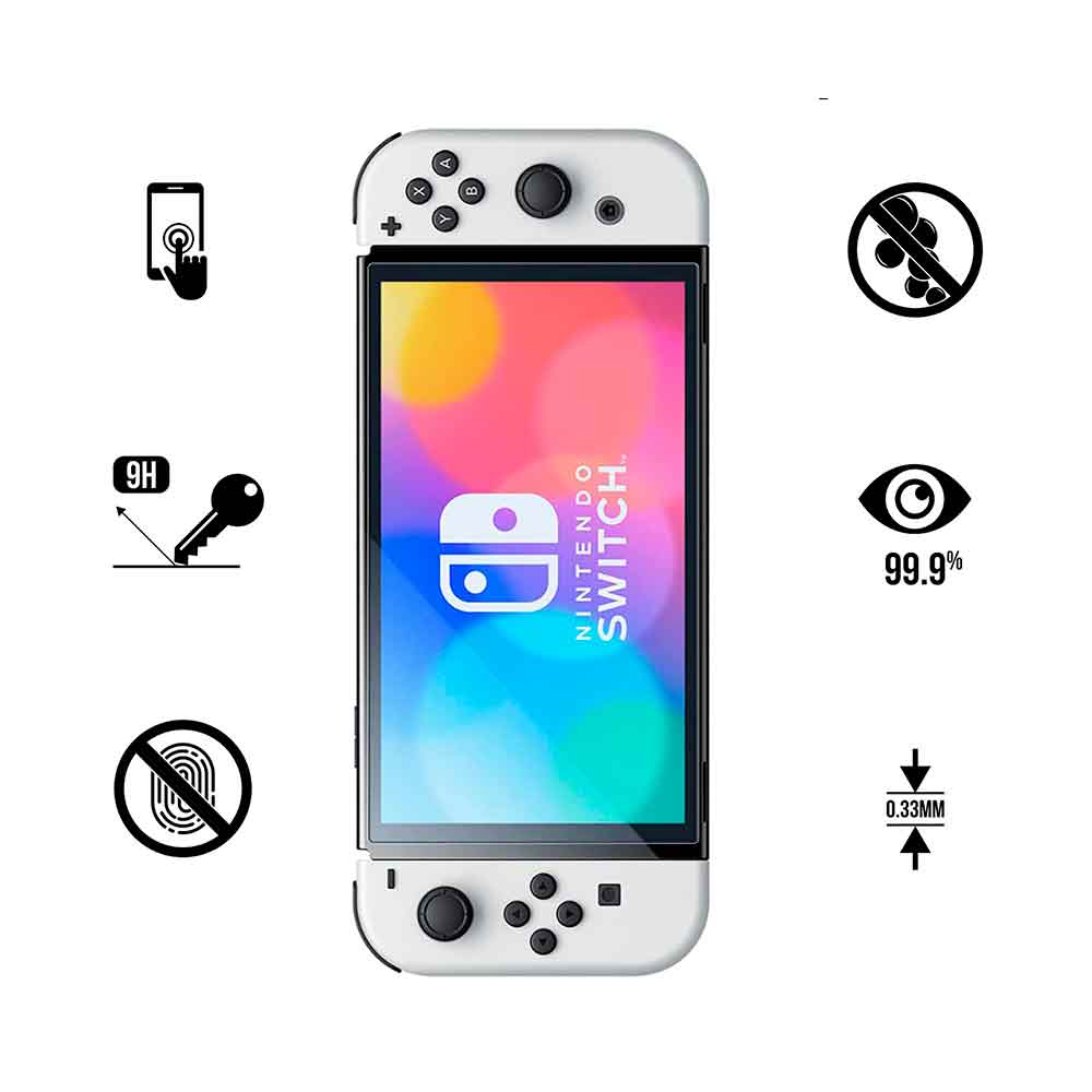 MICA VIDRIO NINTENDO SWITCH OLED TEMPLADO - 2