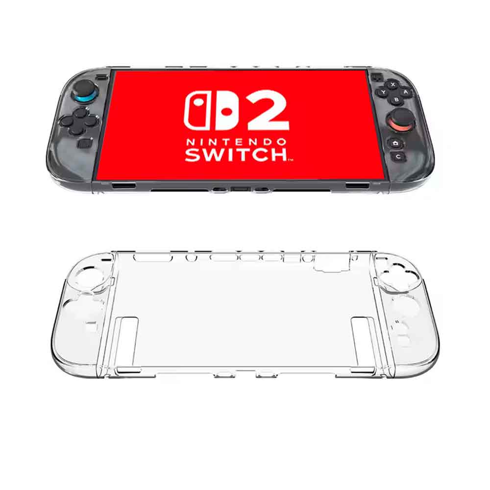 CASE PARA NINTENDO SWITCH 2 TRANSPARENTE 5 PIEZAS RÍGIDO - 3