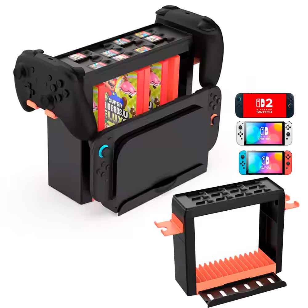 STAND ORGANIZADOR PARA NINTENDO SWITCH 2, OLED, CLÁSICO, DB - 1