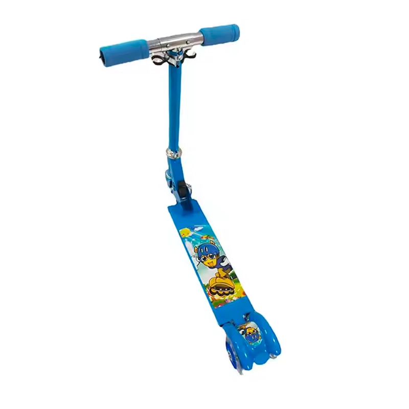SCOOTER PARA NIÑOS AZUL CON LUCES 3 LLANTAS ALUMINIO - 2