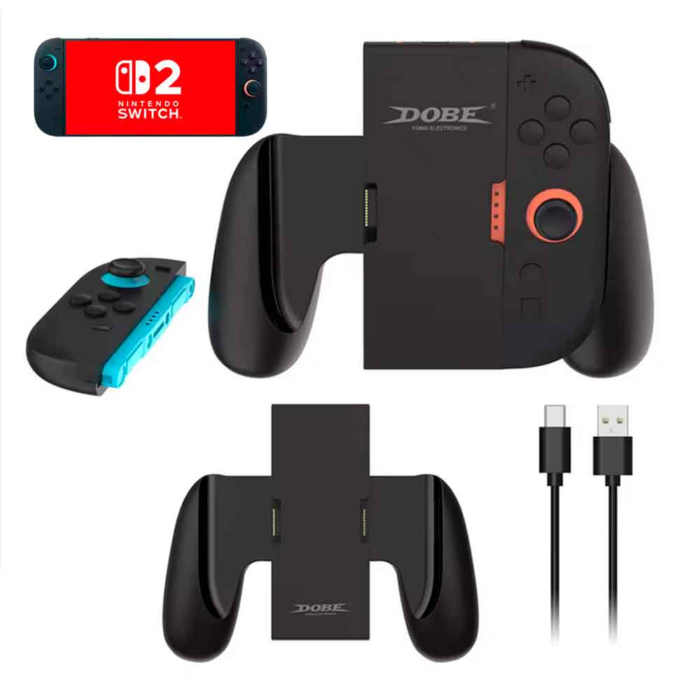 GRIP CARGADOR PARA JOYCONS NINTENDO SWITCH 2, 2000MAH - 2
