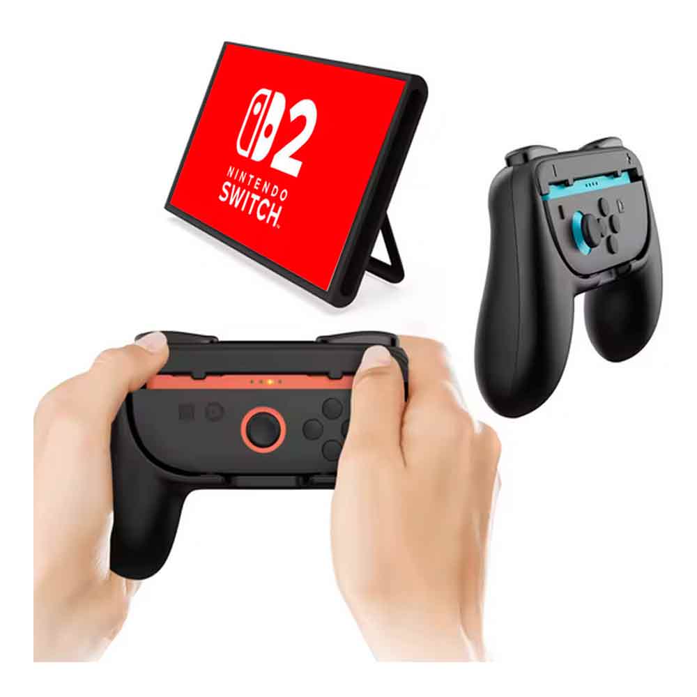 ADAPTADOR GRIPS JOY CONS MANDO NINTENDO SWITCH 2 AGARRE NEGRO - 1
