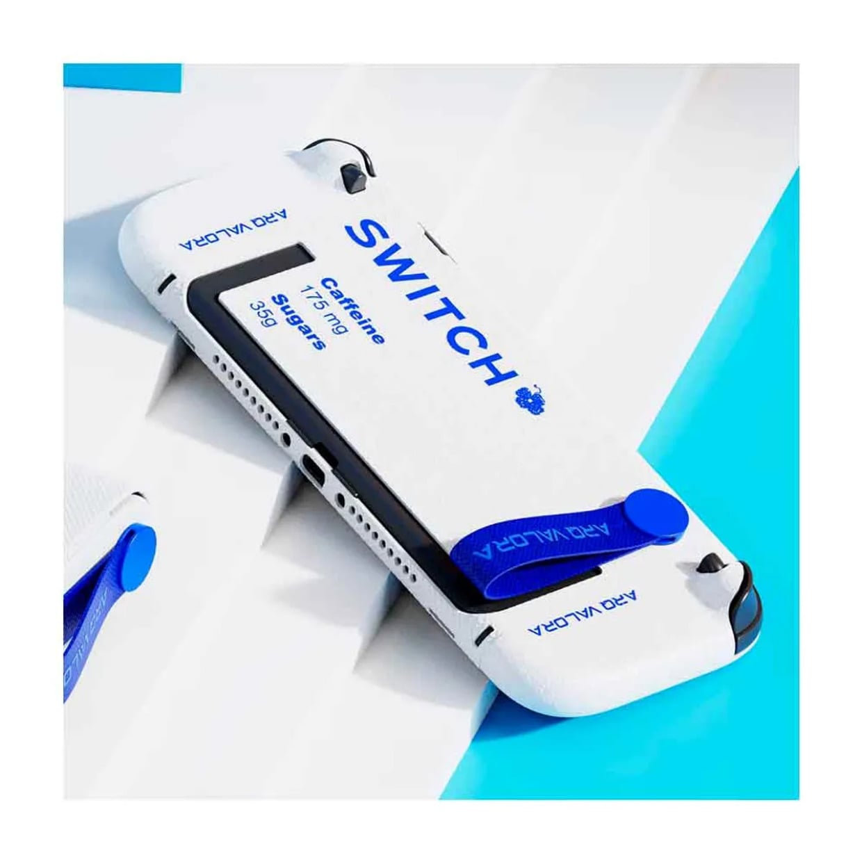 CASE PARA NINTENDO SWITCH 2 BLANCO 5 PIEZAS RÍGIDO CON SUJETADOR, AQ - 2