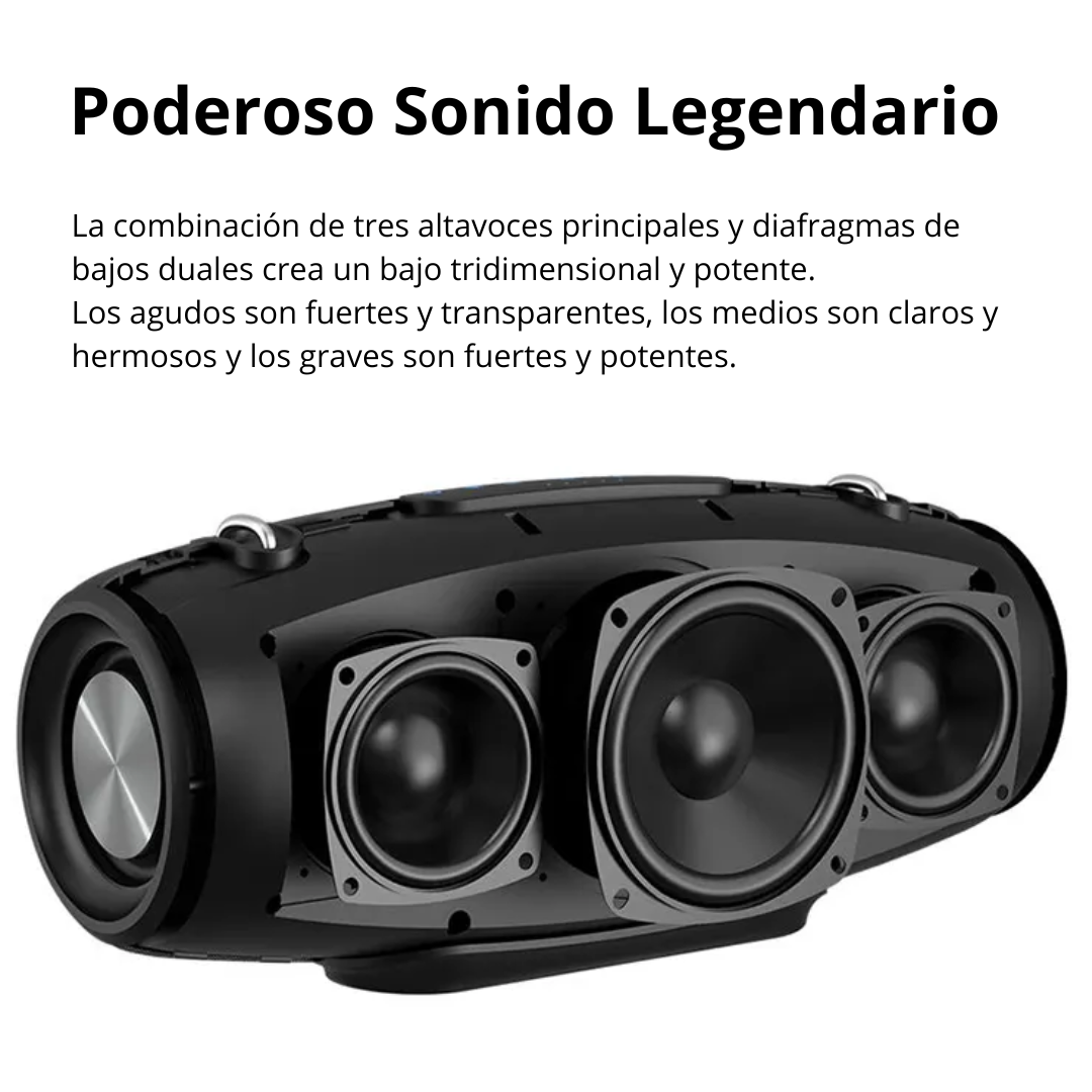 PARLANTE BLUETOOTH SUPER BASS 70W SUBWOOFER SONIDO POTENTE LIDIMI S600 - 2
