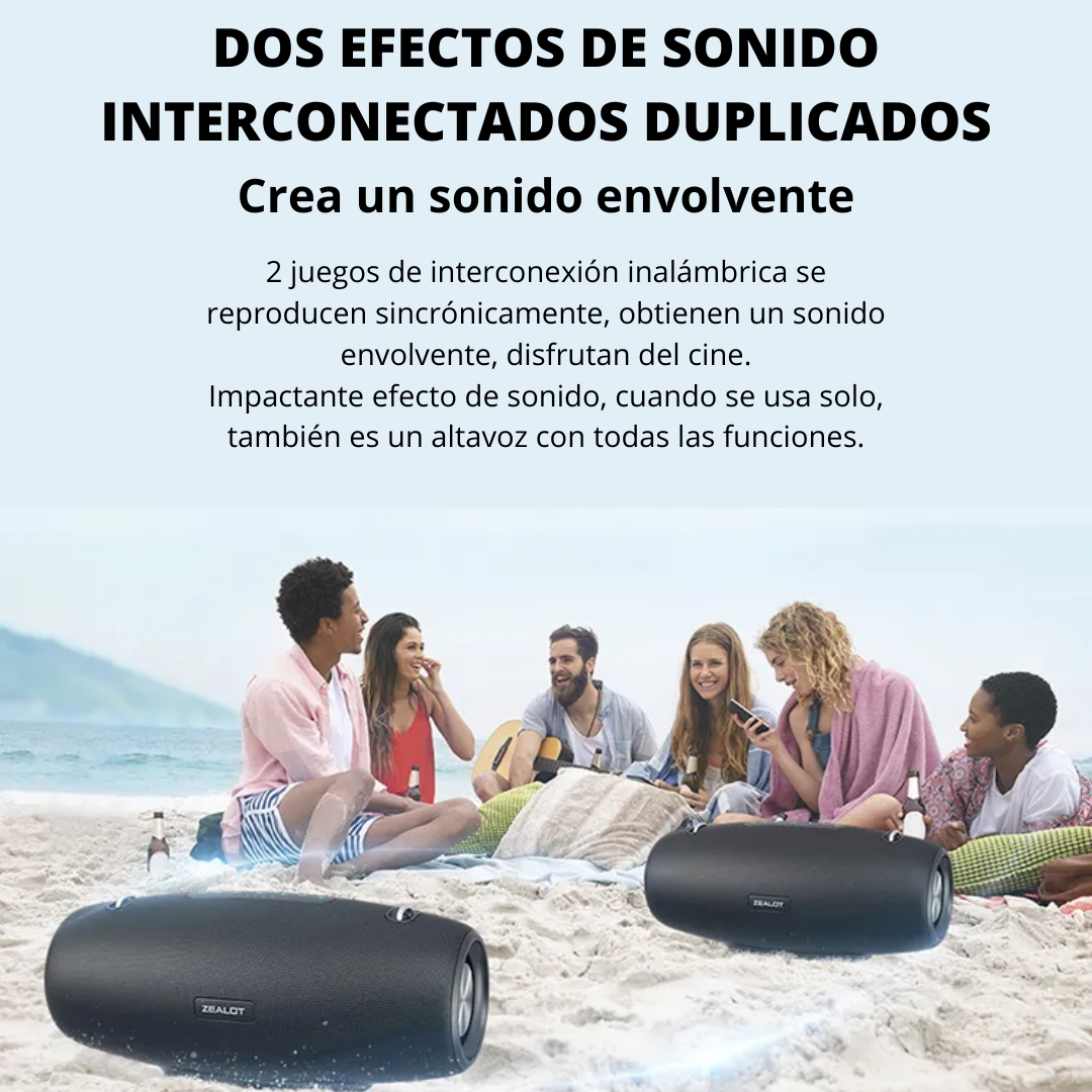 PARLANTE BLUETOOTH SUPER BASS 70W SUBWOOFER SONIDO POTENTE LIDIMI S600 - 4
