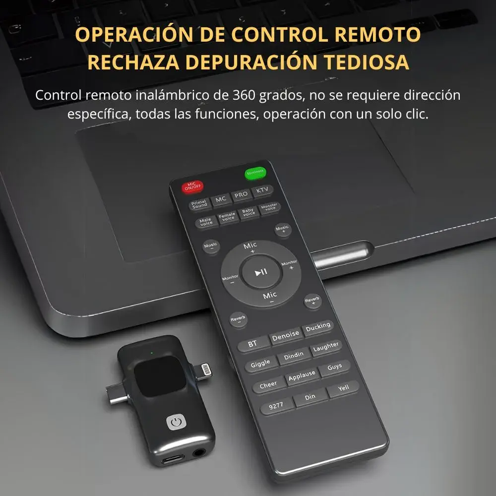 AURICULARES INALÁMBRICOS CON MICRÓFONO Y TARJETA DE SONIDO USB - 6