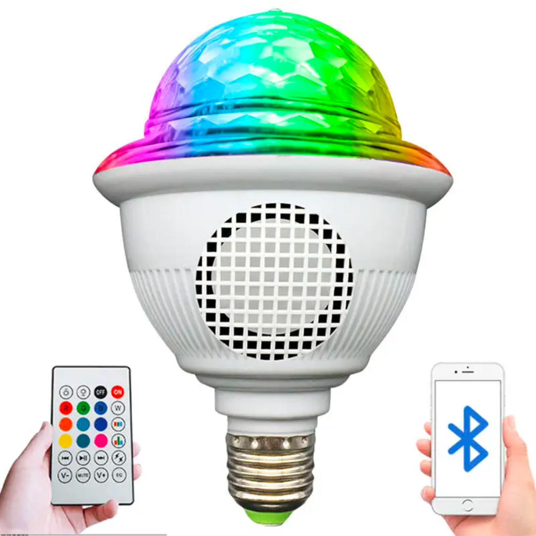 PARLANTE BLUETOOTH BOLA MAGICA LED MULTICOLOR FIESTA HY-Y01 - 1