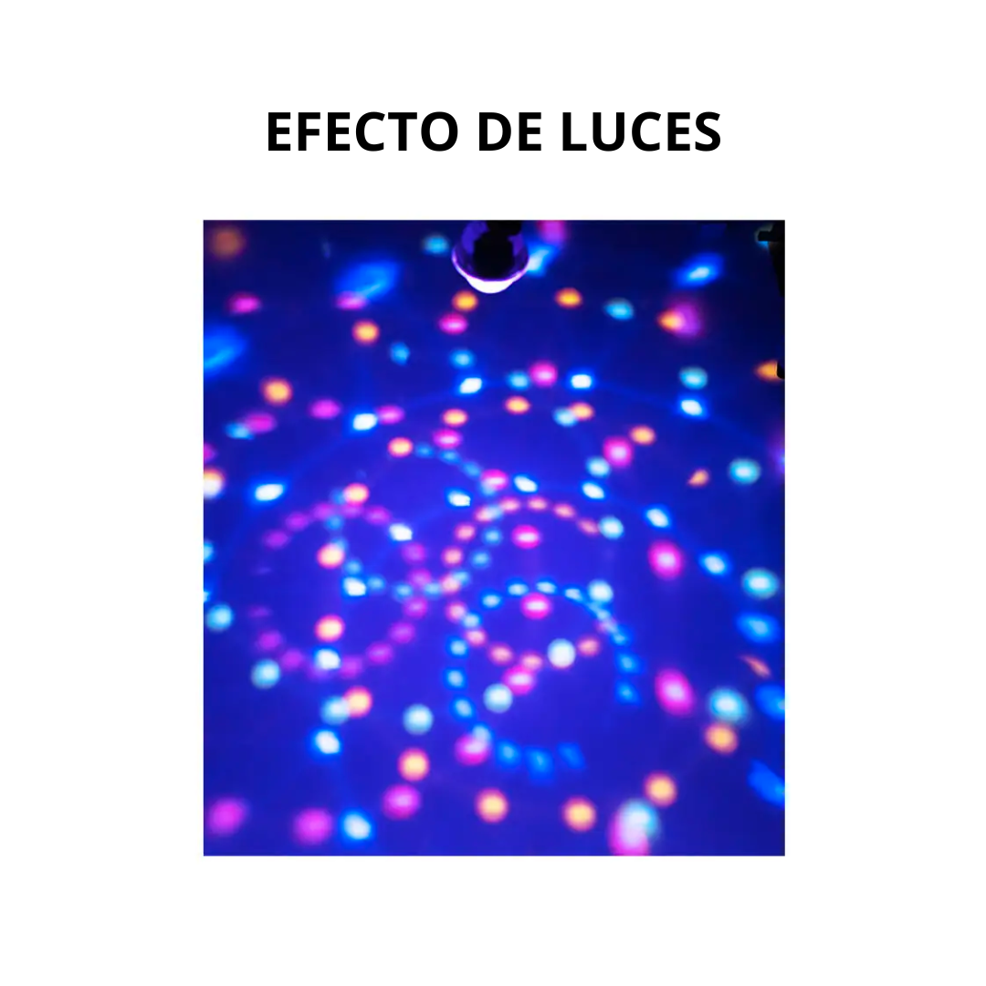 PARLANTE BLUETOOTH BOLA MAGICA LED MULTICOLOR FIESTA HY-Y01 - 3