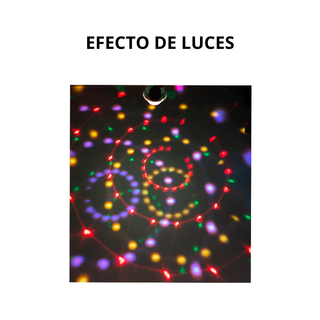PARLANTE BLUETOOTH BOLA MAGICA LED MULTICOLOR FIESTA HY-Y01 - 4