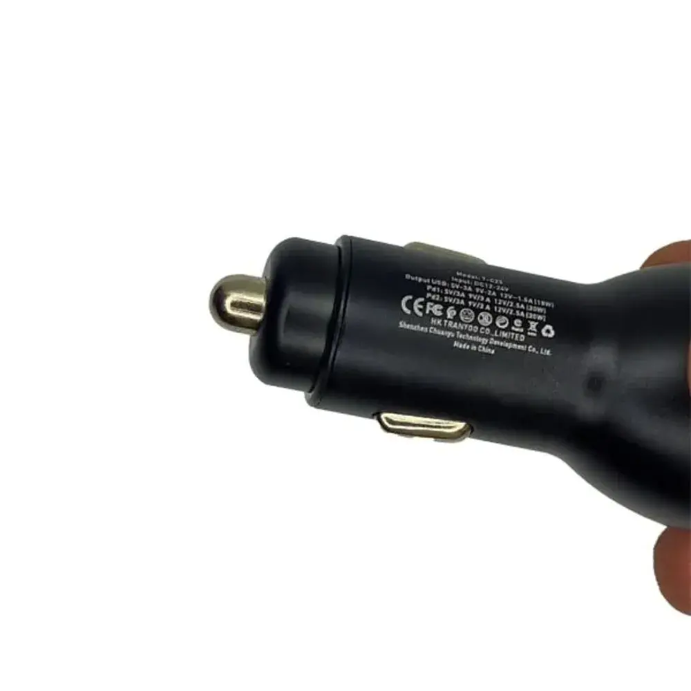 CARGADOR DE AUTO TRANYOO 78W USB + 2 TIPO C PD QC5.0 CARGA RÁPIDA C25 - 4