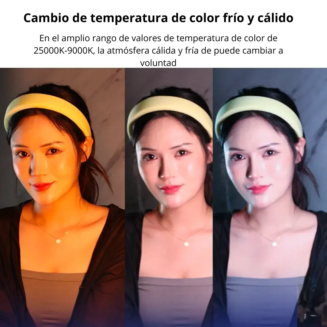 LÁMPARA DE FOTOGRAFÍA DE MANO REGULABLE LUZ LED RGB 49 MODOS RL-30SL - 4