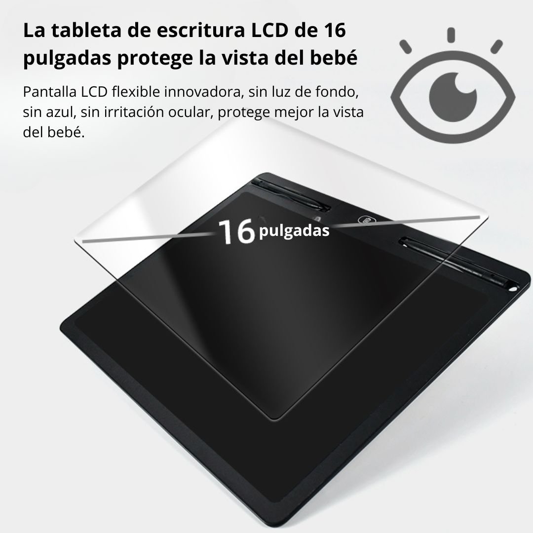 PIZARRA DIGITAL LCD 16' CON 2 LÁPICES, BORRADO Y BLOQUEO - 2