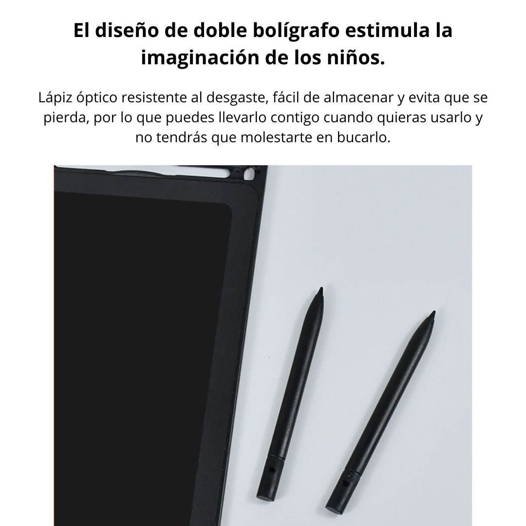 PIZARRA DIGITAL LCD 16' CON 2 LÁPICES, BORRADO Y BLOQUEO - 5