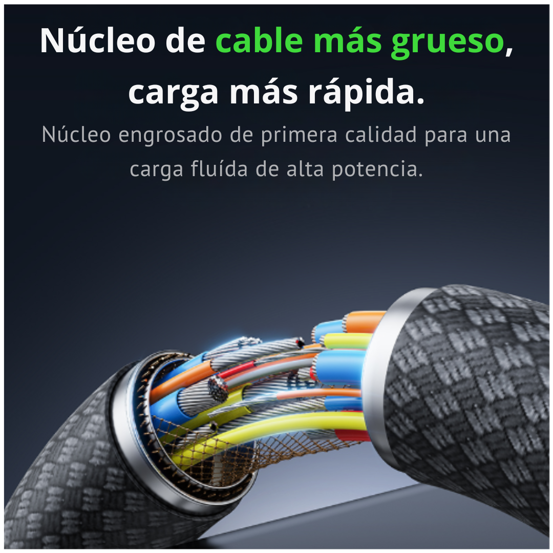 CABLE USB-C A LIGHTNING 1.2 M 36W CON LED Y CARGA RÁPIDA CL-8 - 5