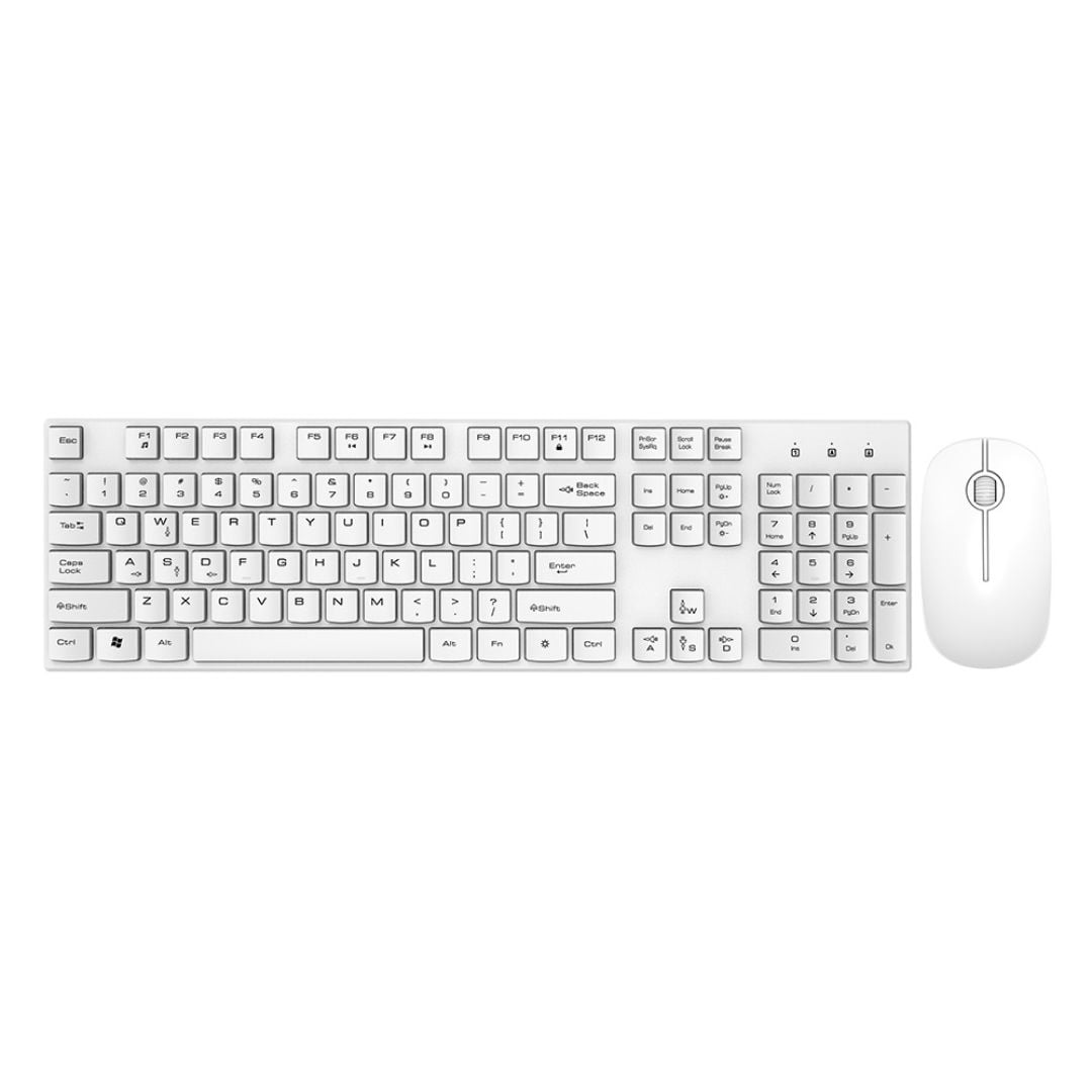 KIT TECLADO Y MOUSE INALÁMBRICO SEISA DN-K88 CON Ñ Y CONEXIÓN DUAL - 1