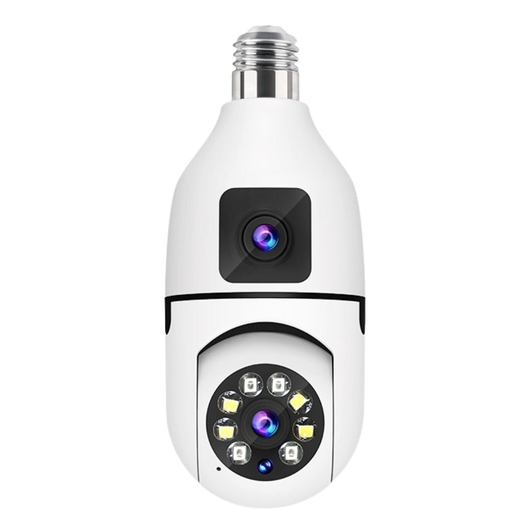 FOCO CÁMARA WIFI E27 FULL HD 360° DOBLE LENTE CON VISIÓN NOCTURNA Y AUDIO - 1