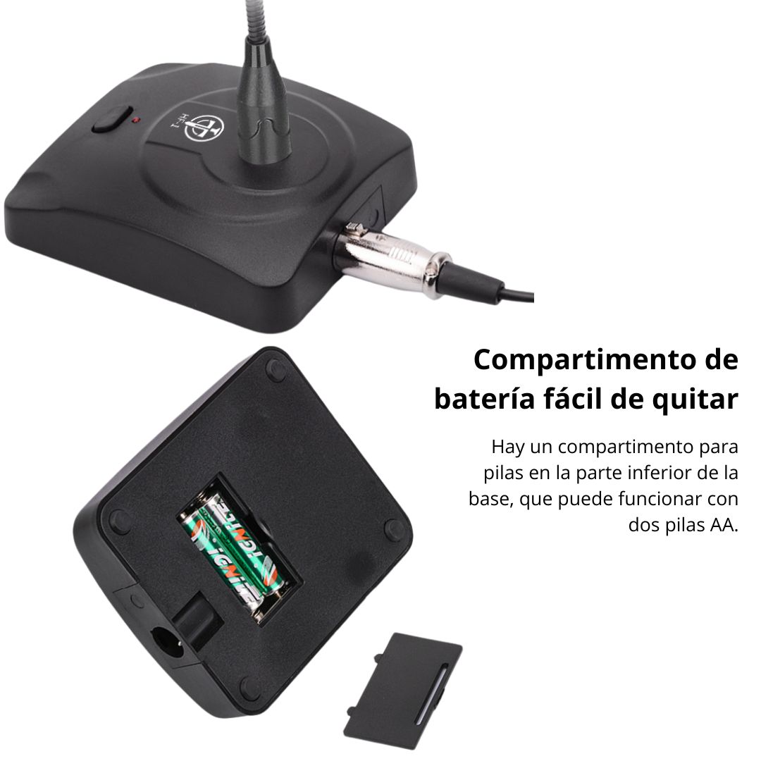 MICRÓFONO DE CONFERENCIA DE ESCRITORIO CARDIOIDE CON BASE XLR - 7
