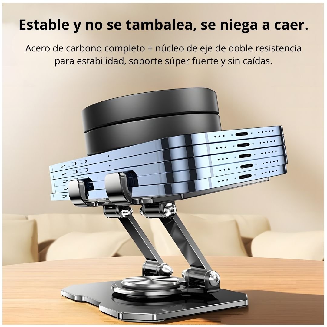 SOPORTE METÁLICO PARA TABLET CON DOBLE EJE Y GIRO 360°  NOS955 - 5