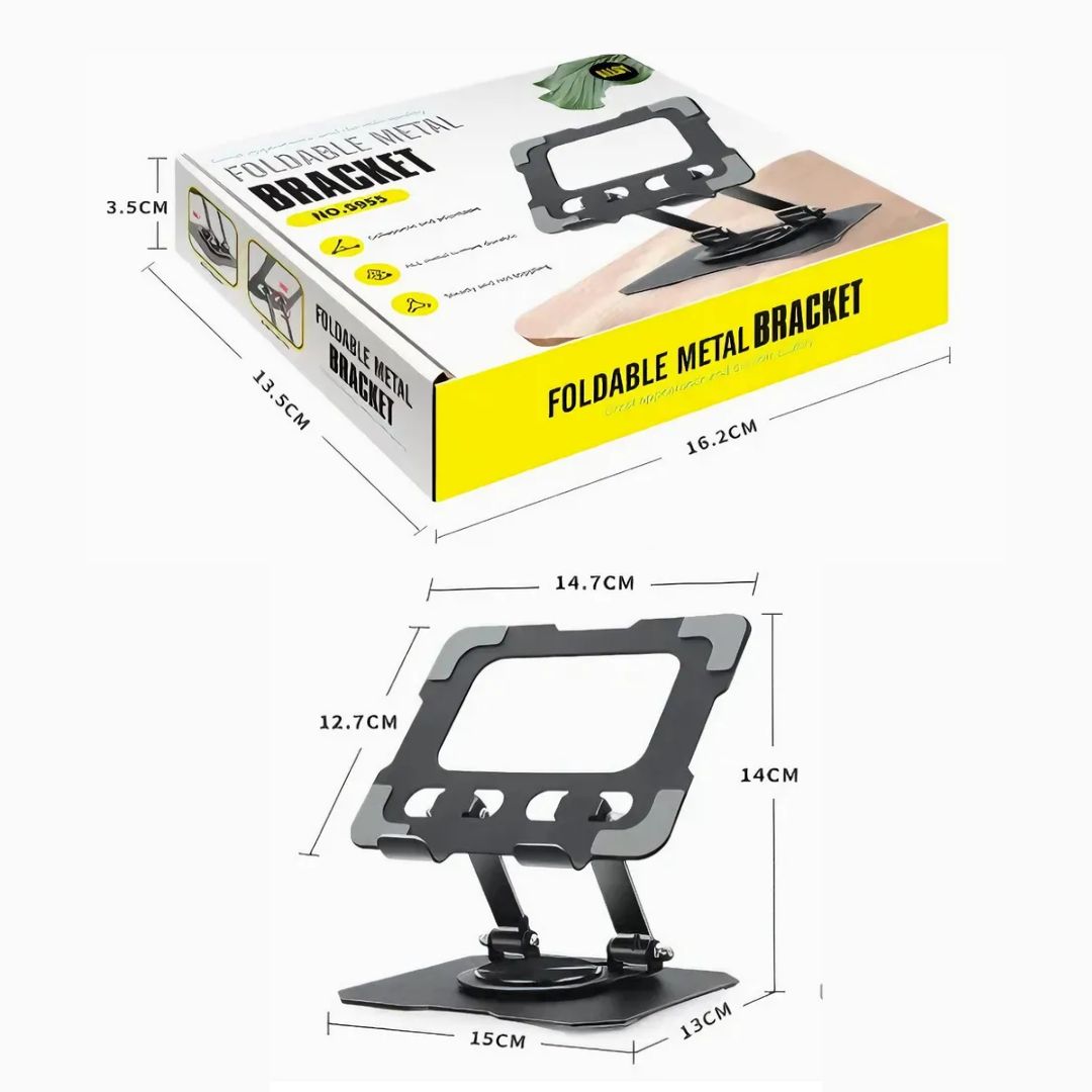 SOPORTE METÁLICO PARA TABLET CON DOBLE EJE Y GIRO 360°  NOS955 - 8