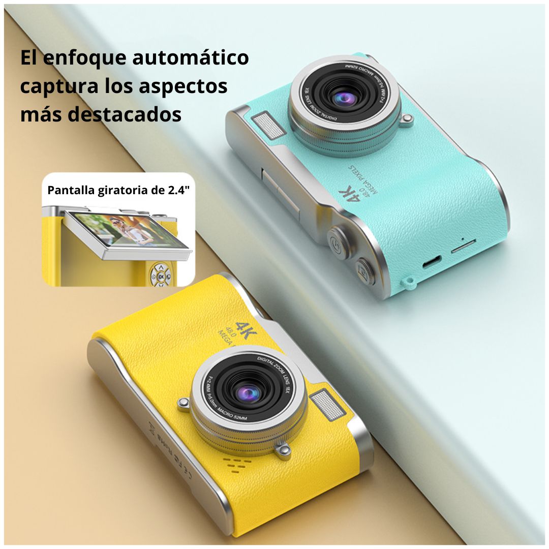 CÁMARA DIGITAL FULL HD 48MP PARA NIÑOS Y PRINCIPIANTES 24” - 4