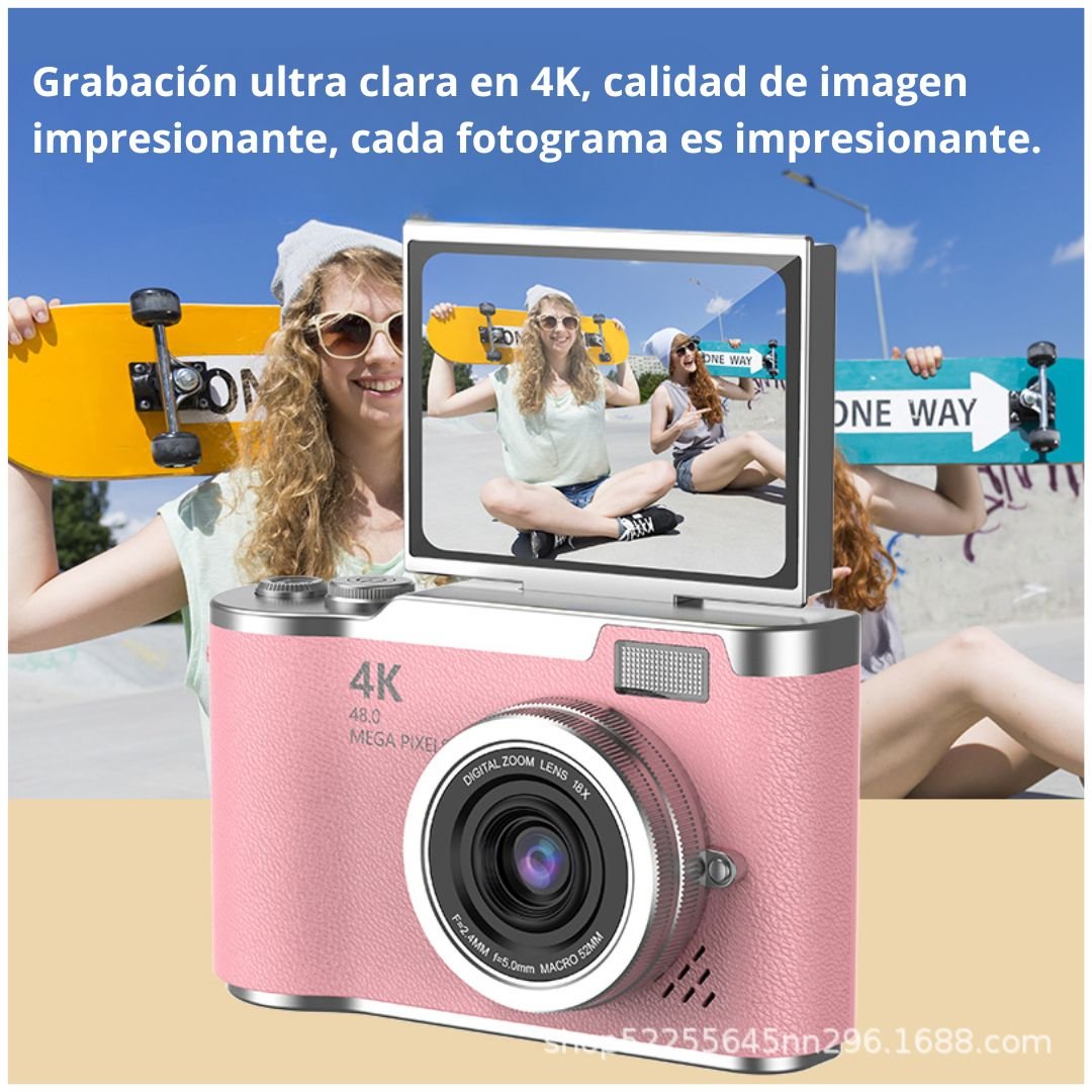 CÁMARA DIGITAL FULL HD 48MP PARA NIÑOS Y PRINCIPIANTES 24” - 5