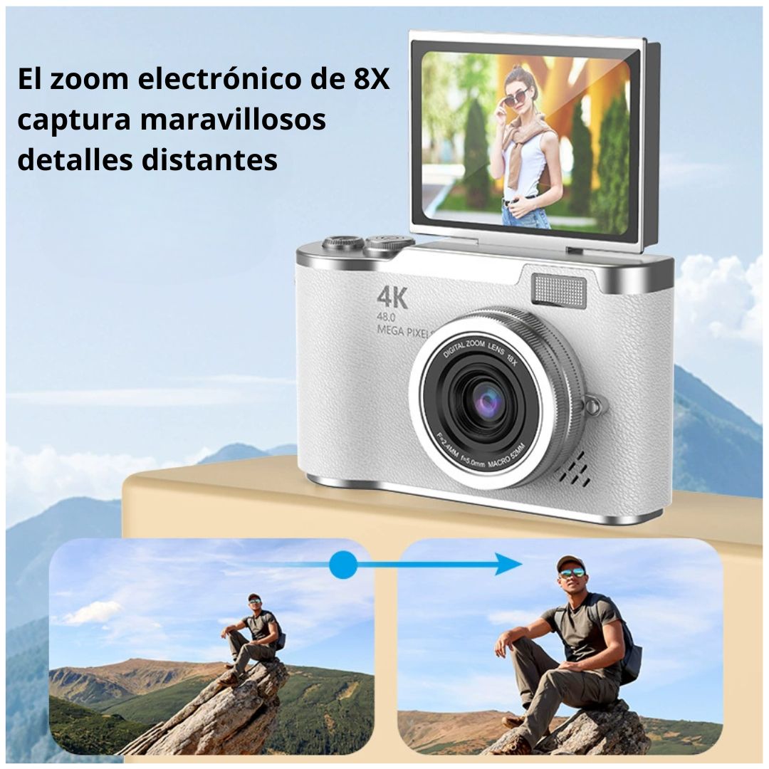 CÁMARA DIGITAL FULL HD 48MP PARA NIÑOS Y PRINCIPIANTES 24” - 2
