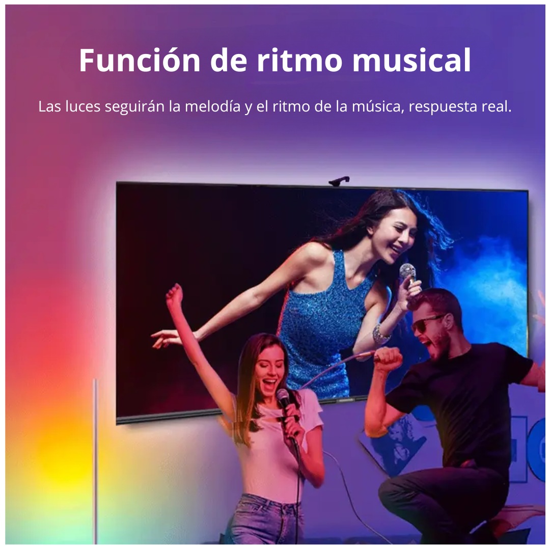 Kit Luces LED para TV RGB con Cámara, APP, Sincronización de Pantalla y Modo Música - 3
