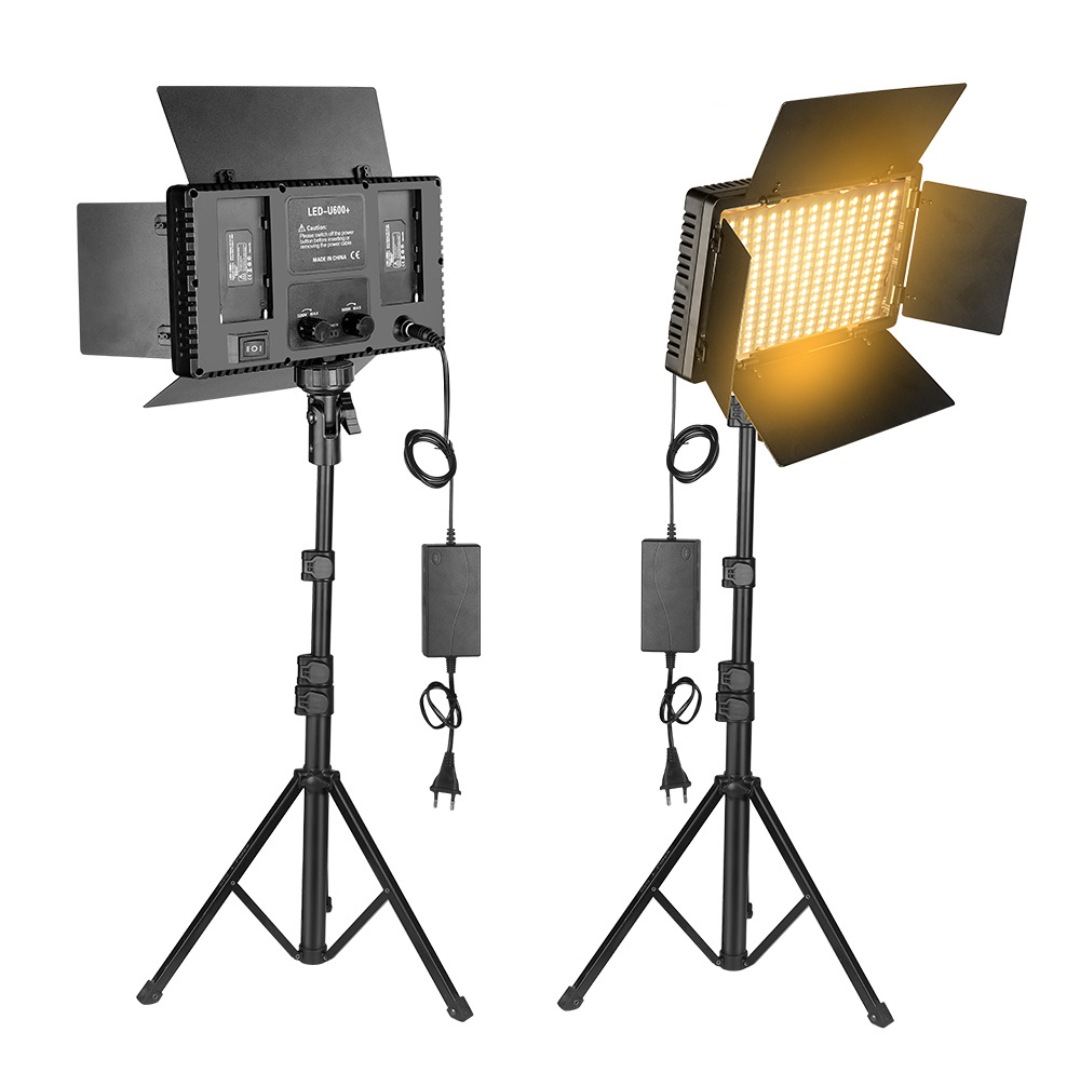 PANEL DE LUZ LED 600 BICOLOR PROFESIONAL CON ZAPATA PARA FOTO Y VIDEO - 6