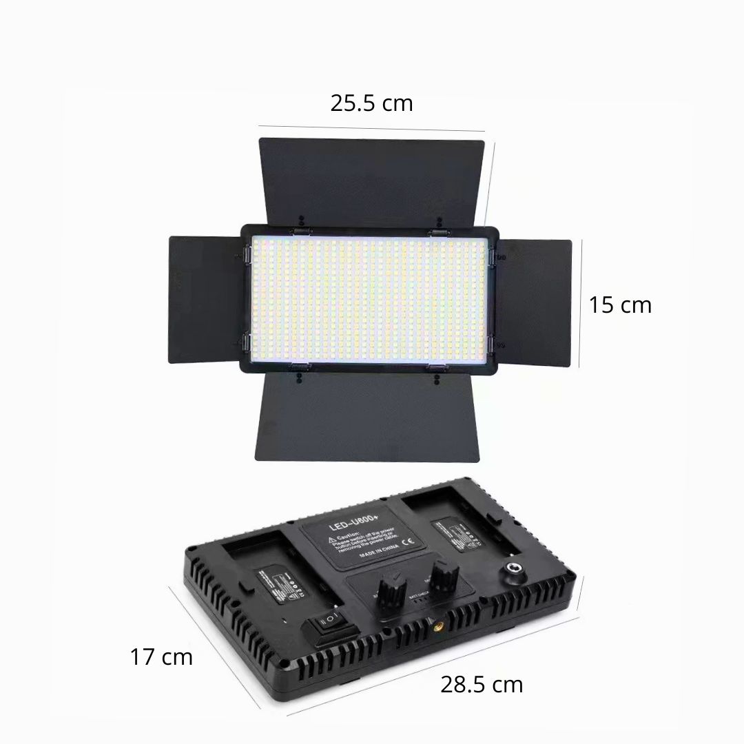 PANEL DE LUZ LED 800 RGB CON CONTROL REMOTO PARA FOTOGRAFÍA Y VIDEO - 7