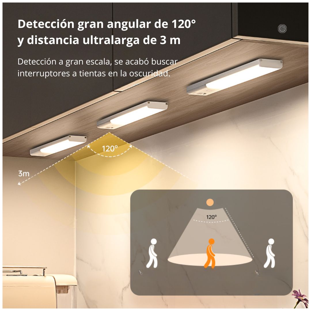 LÁMPARA LED MAGNÉTICA 20 CM CON SENSOR DE MOVIMIENTO Y 3 TONOS DE LUZ - 2