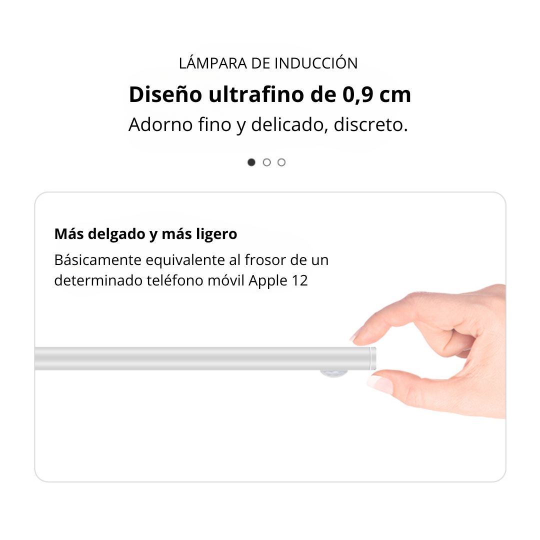 LÁMPARA LED MAGNÉTICA 20 CM CON SENSOR DE MOVIMIENTO Y 3 TONOS DE LUZ - 4