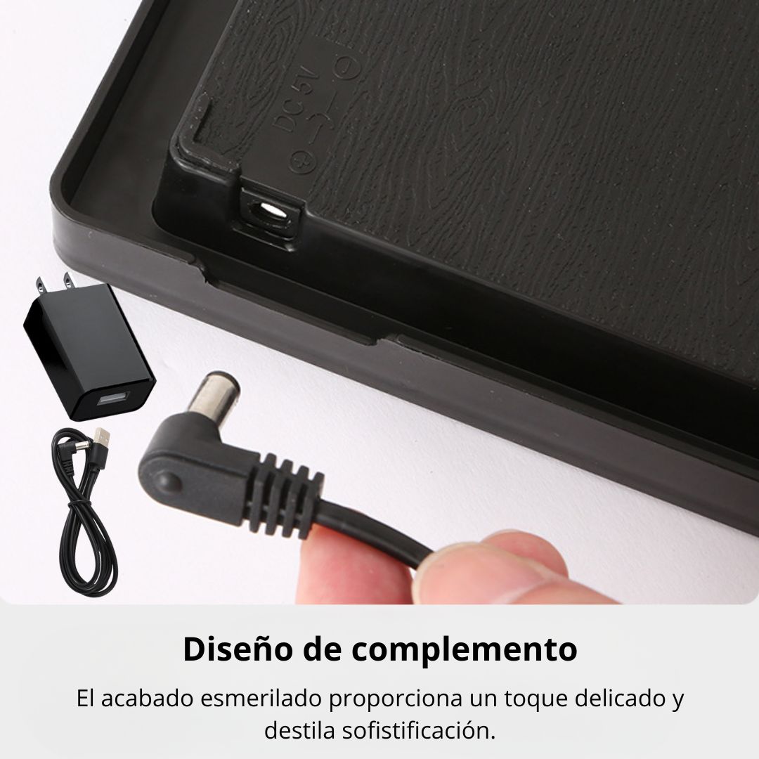 RELOJ DIGITAL LED GRANDE DE PARED 46 CM CON HORA 12/24H, FECHA, DÍA, TEMPERATURA Y BRILLO AUTOMÁTICO - 7