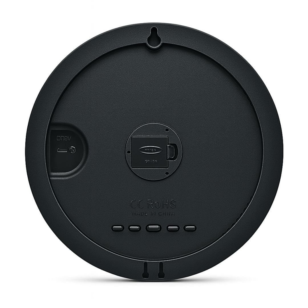RELOJ DIGITAL LED REDONDO 25 CM CON ALARMA, FECHA, TEMPERATURA, BRILLO AJUSTABLE Y CONTROL REMOTO - 3